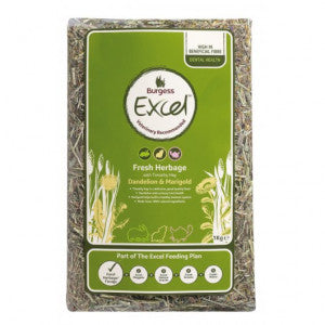 Burgess Excel Timothy Hay 1kg - Dandelion, Marigold, Long Stem - from Vital Pet