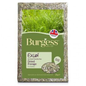 Burgess Excel Timothy Hay 1kg - Dandelion, Marigold, Long Stem - from Vital Pet