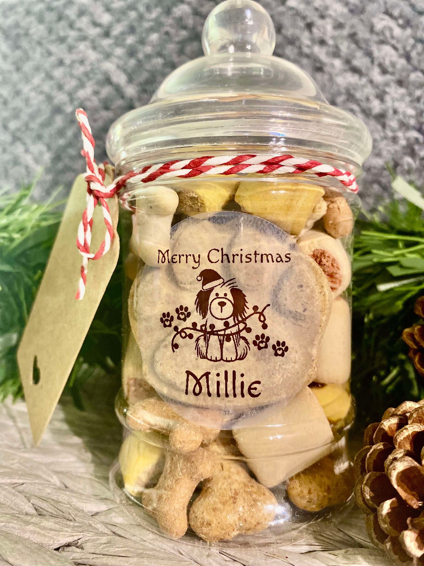 Personalised Treat Mix Jar - Dogs Christmas, Birthday, Gotta Day.....Just because!