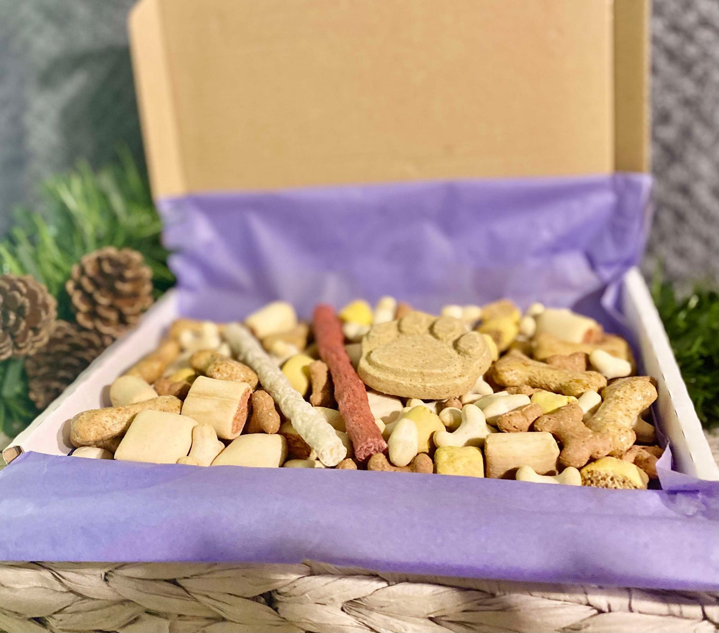 Personalised Treat Mix Box - Dogs Christmas, Birthday, Gotta Day.....Just because!