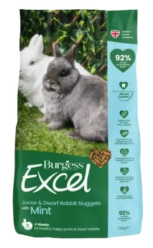 Burgess Excel Rabbit & Guinea Pig Food - 3kg - from Vital Pet