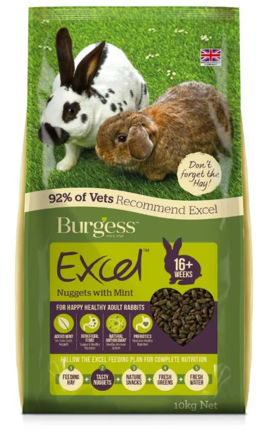 Burgess Excel Rabbit & Guinea Pig Food - 3kg - from Vital Pet